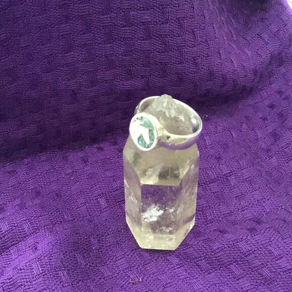 Ring, Turquoise and Sterling Silver Horse Head Ring, size 7.5, Handmade, Artisan - Picture 5 of 8